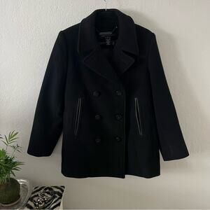 Marc by Marc Jacobs Black Wool Pea Coat